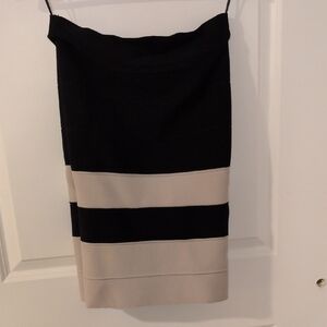 Romeo & Juliet Couture Black and Cream Pencil Skirt